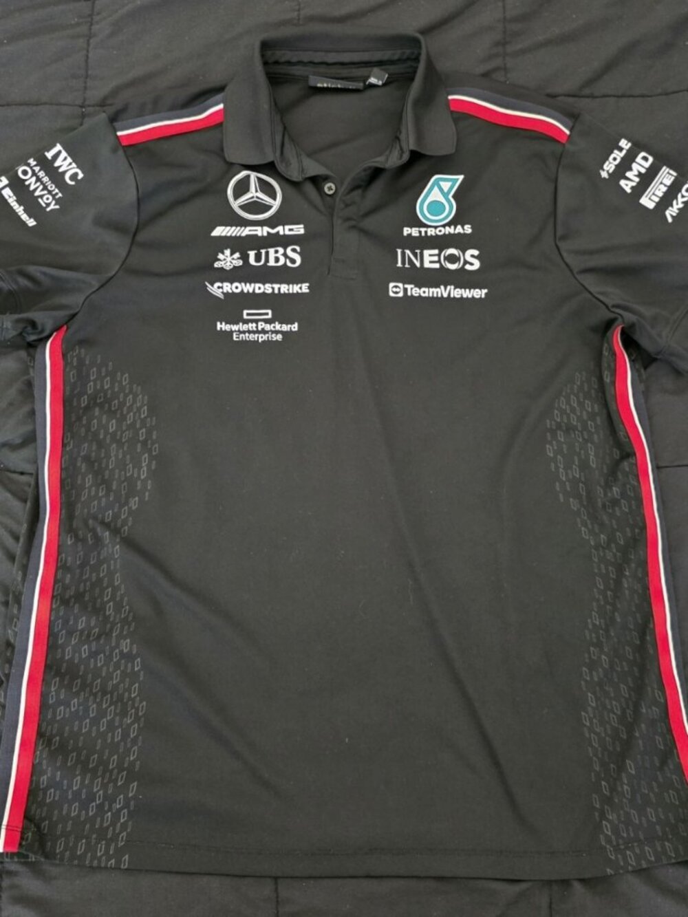 Men's XL F1 Team Mercedes Petronas Polo.
